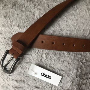 ❌sold❌NWT Brown leather ASOS belt